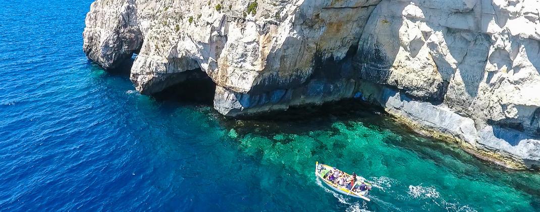 Blue Grotto viagem de barco