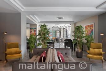 Lobby e Restaurante no Hotel Argento