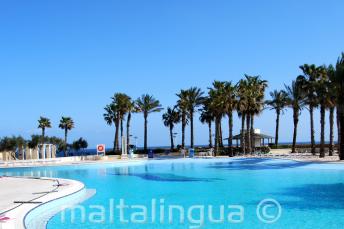 Hilton Malta piscina com vista para o mar